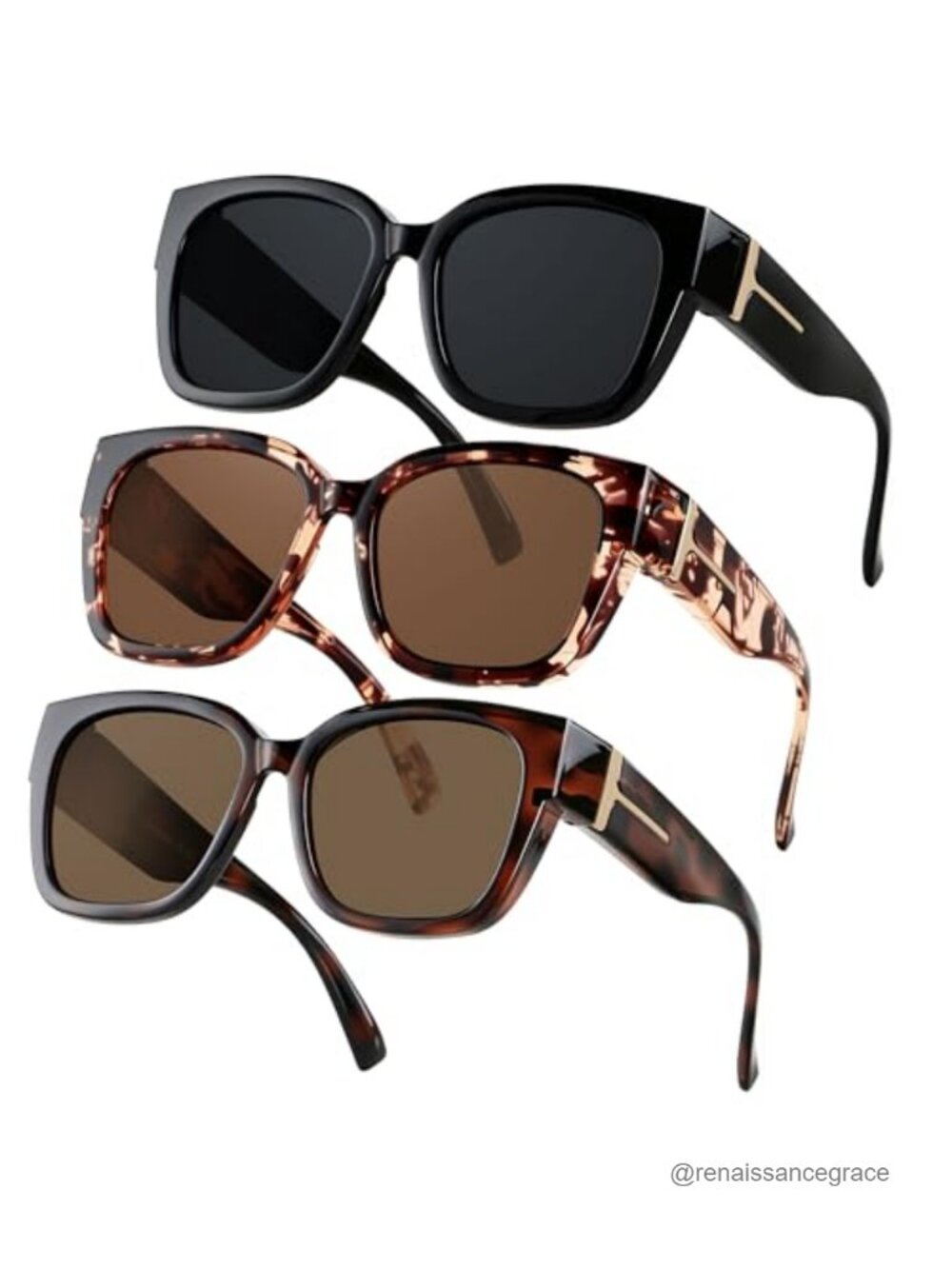 Polarized Fit Over Glasses Sunglasses Oversized Square UV400 for Men Women